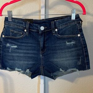 Blank‎ NYC Women's Dark Blue Jean Shorts